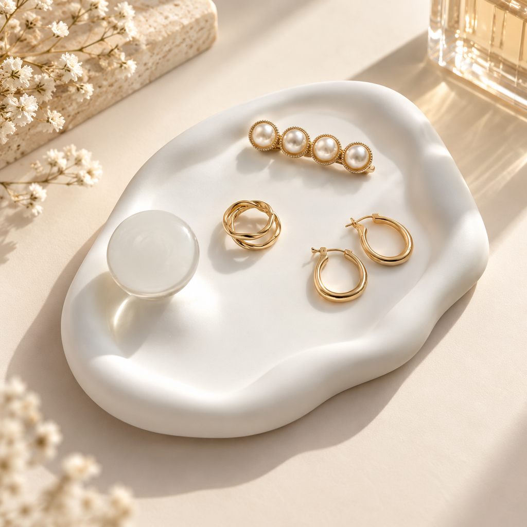Irregular Gypsum Jewelry Display Tray