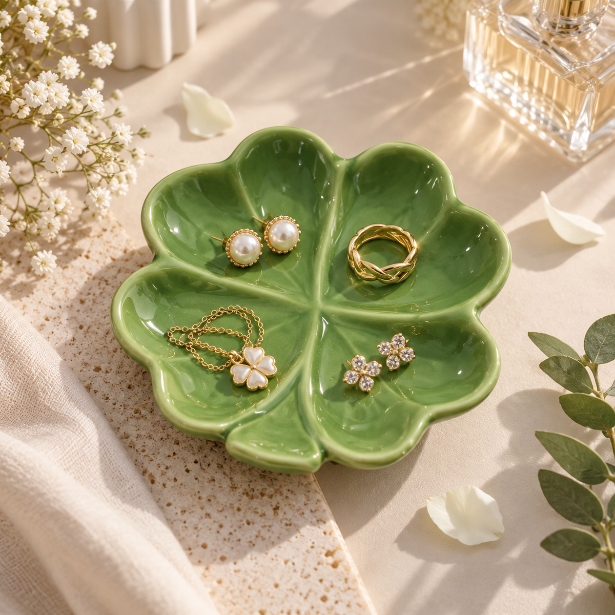 Nordic Ceramic Jewelry Display Tray