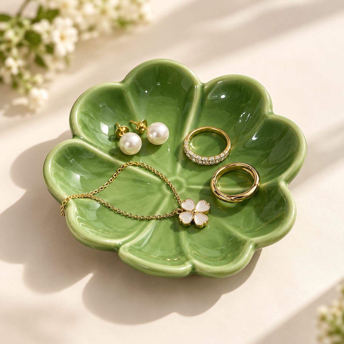 Nordic Ceramic Jewelry Display Tray