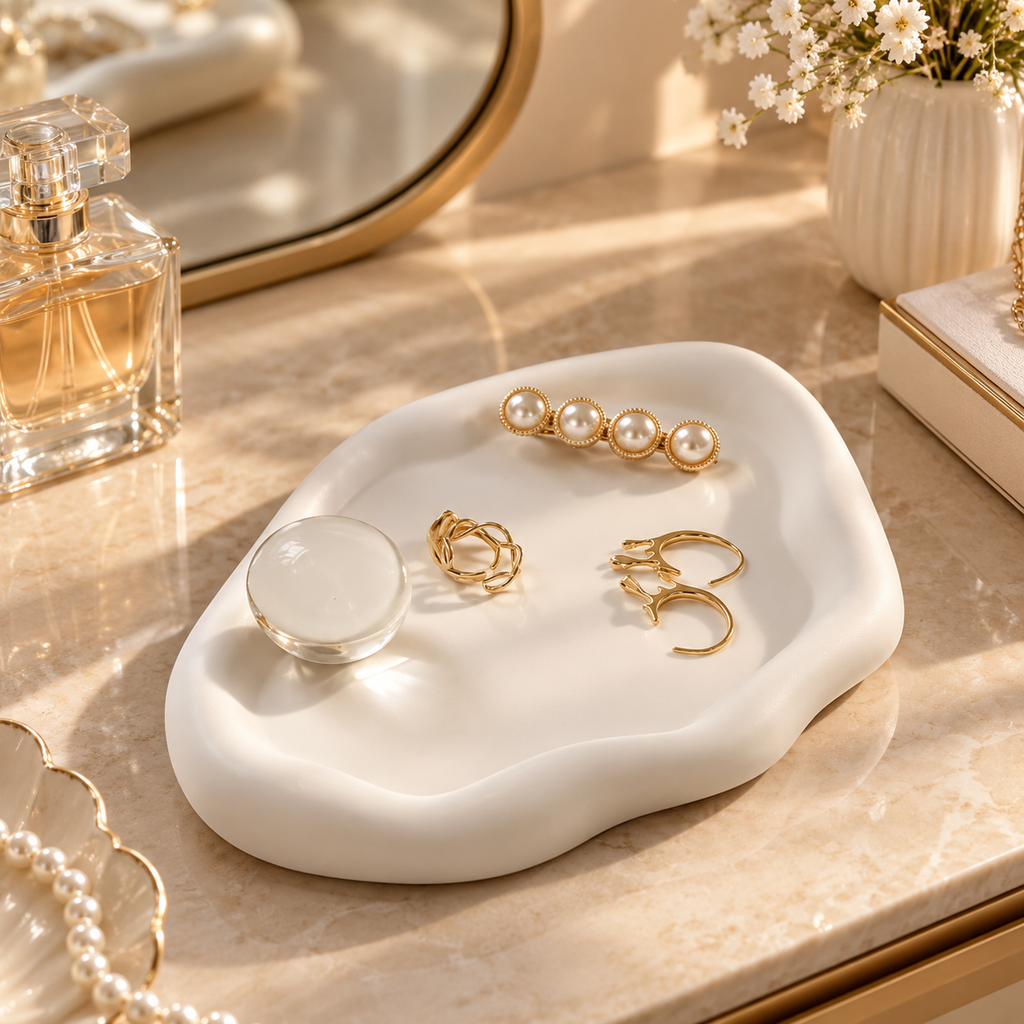 Irregular Gypsum Jewelry Display Tray